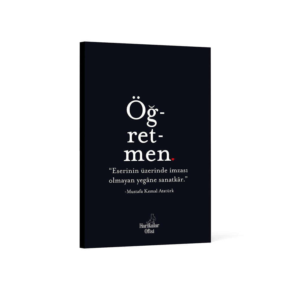 Öğ-ret-men Tasarımlı Akademik Öğretmen Ajandası